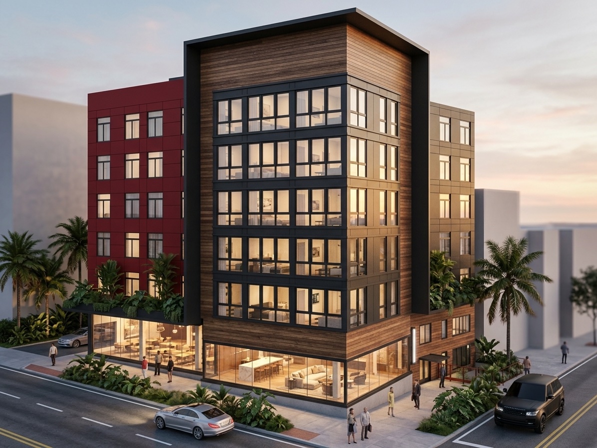 Fahrenheit Condos — six-story mixed-use condominium renovation